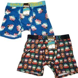 Mens Size Large South Park Crazy Boxer Briefs Lot of 2 Eric Kenny Stan Kyle